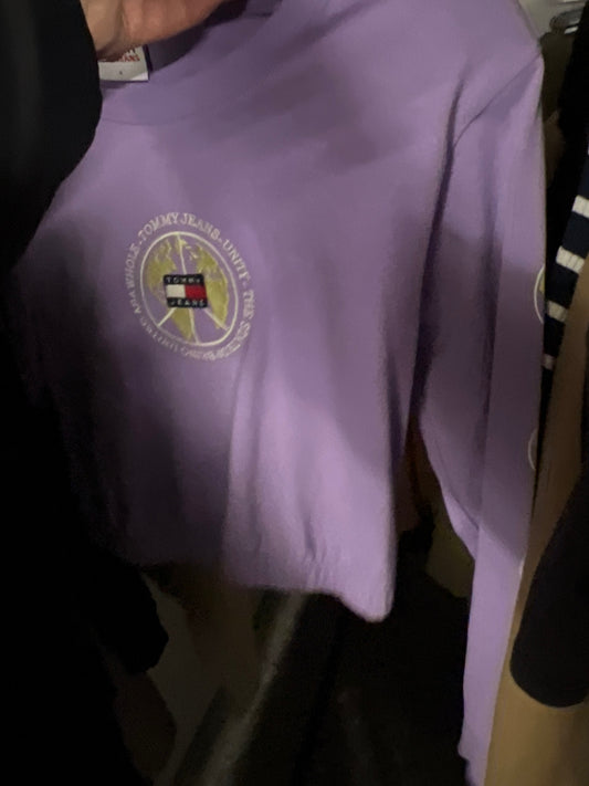 Tommy Jeans Langarmshirt Lila Größe: S