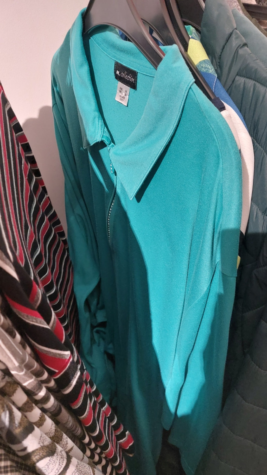 m. Collection Langarmshirt Türkis Größe: 60