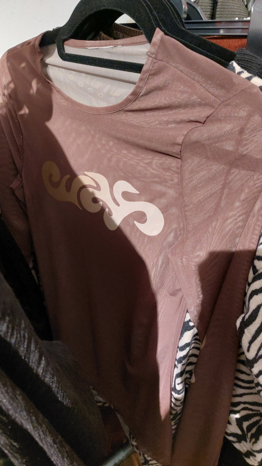 Langarmshirt Braun Größe: S