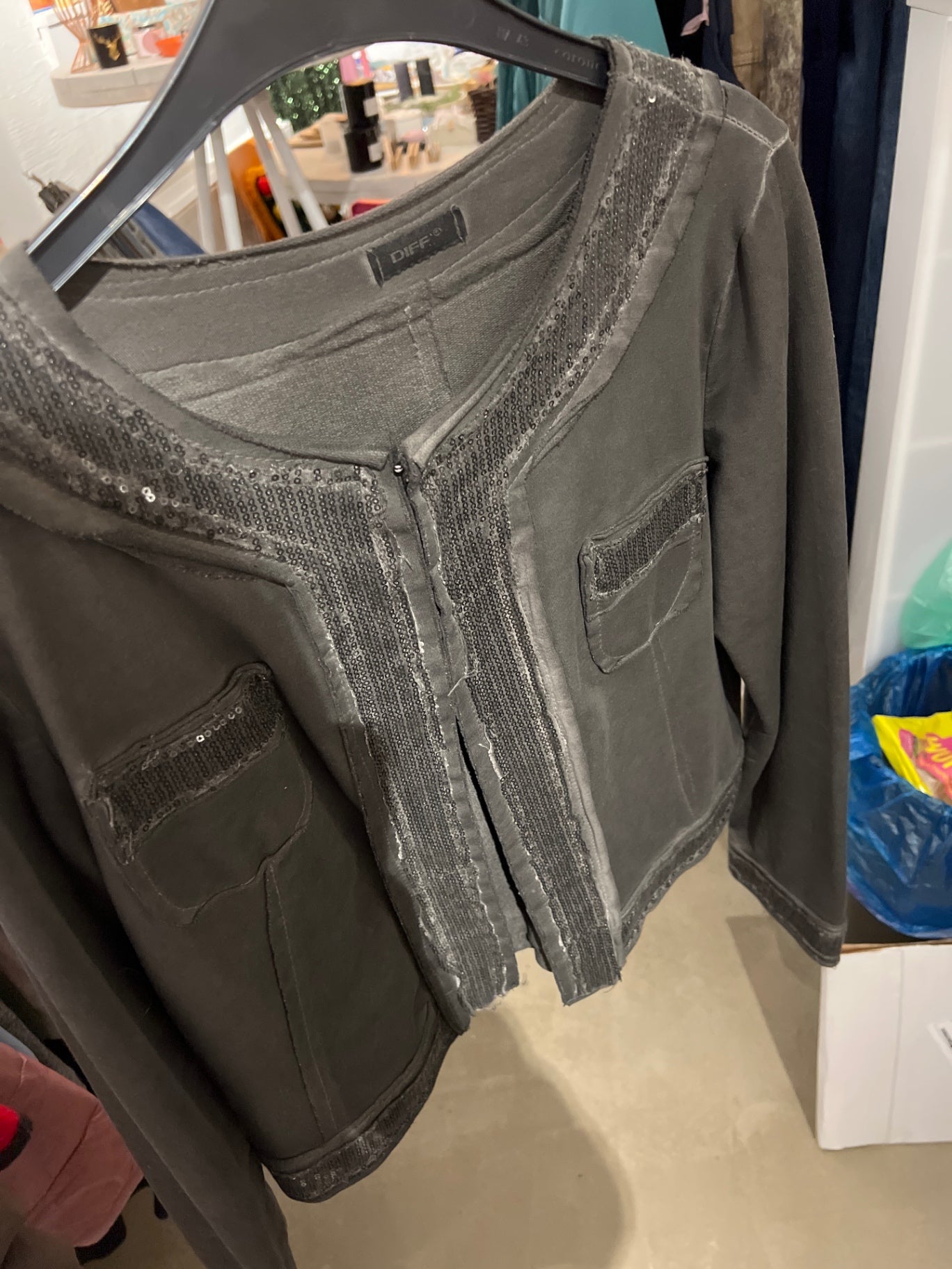 Diff Jacke Grau Größe: M