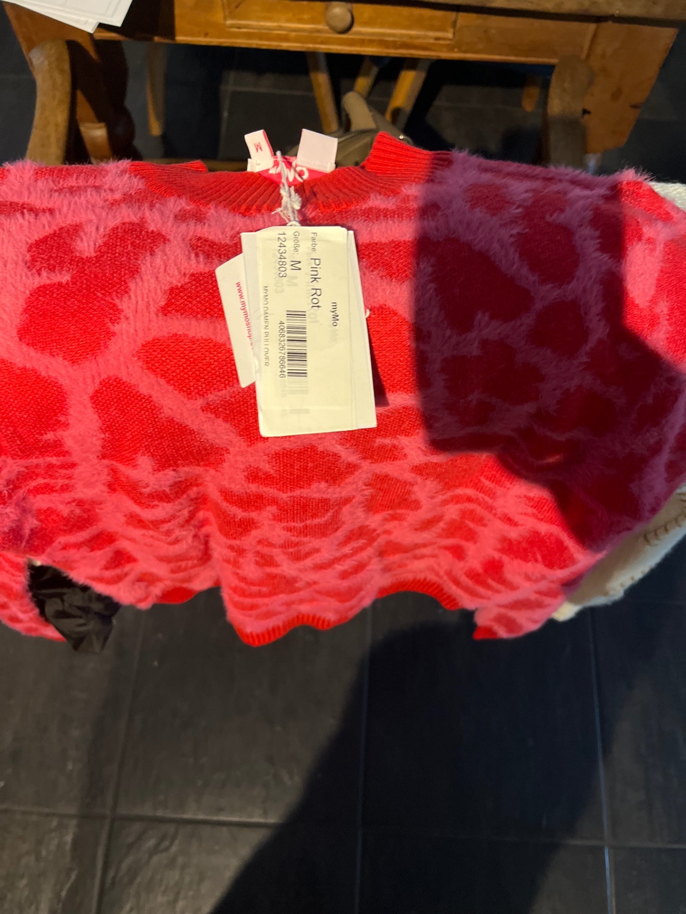 myMo Pullover Pink und Rot Größe: M