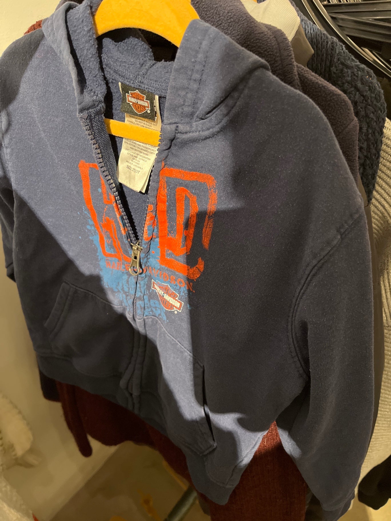 Harley-Davidson Kapuzenjacke Blau Größe: 116