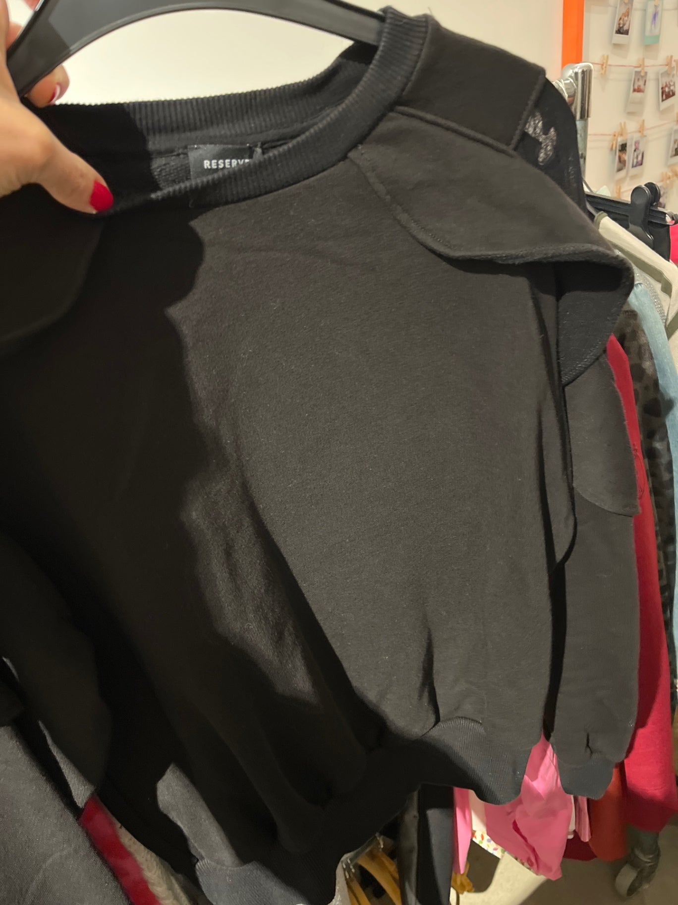Reserved Sweatshirt Schwarz Größe: XS