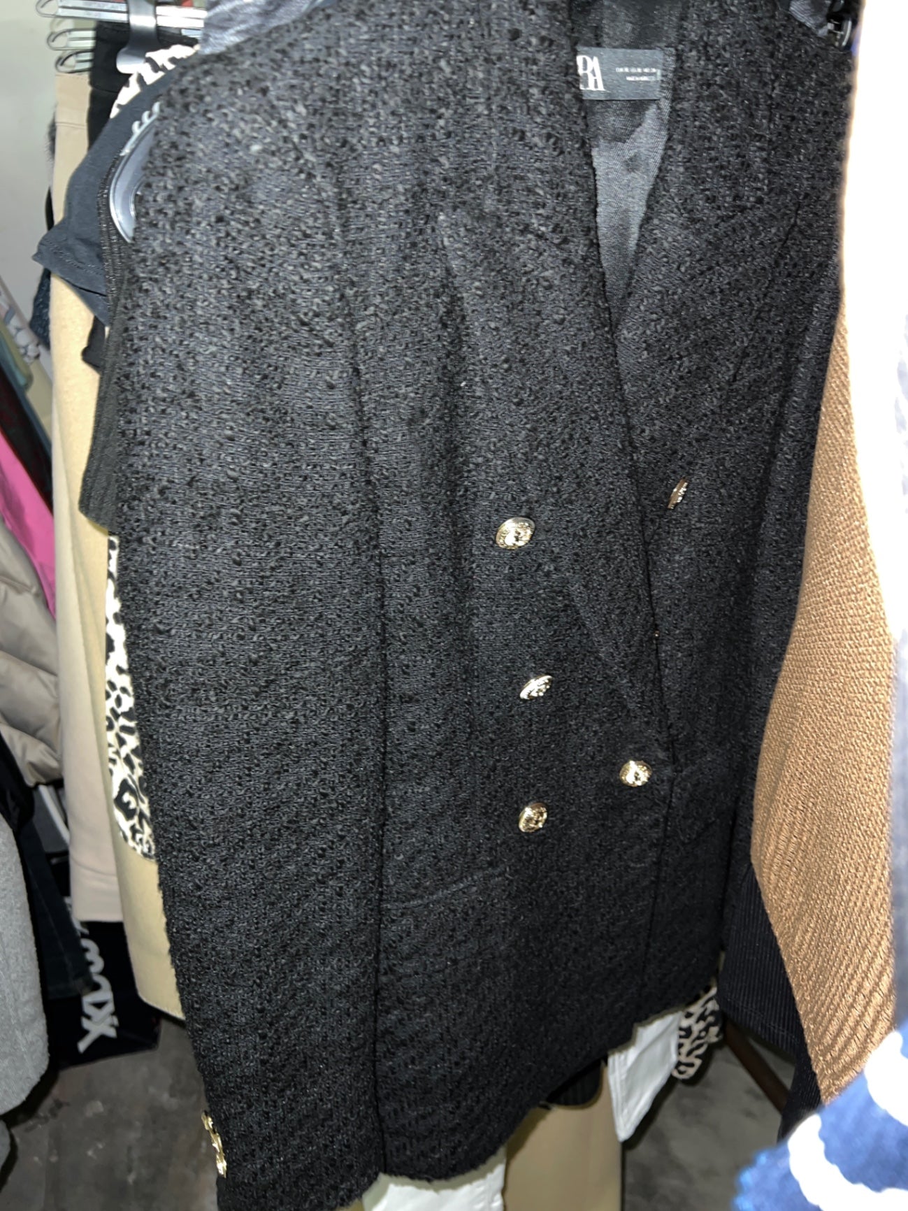 Zara Jacke Schwarz Größe: XS