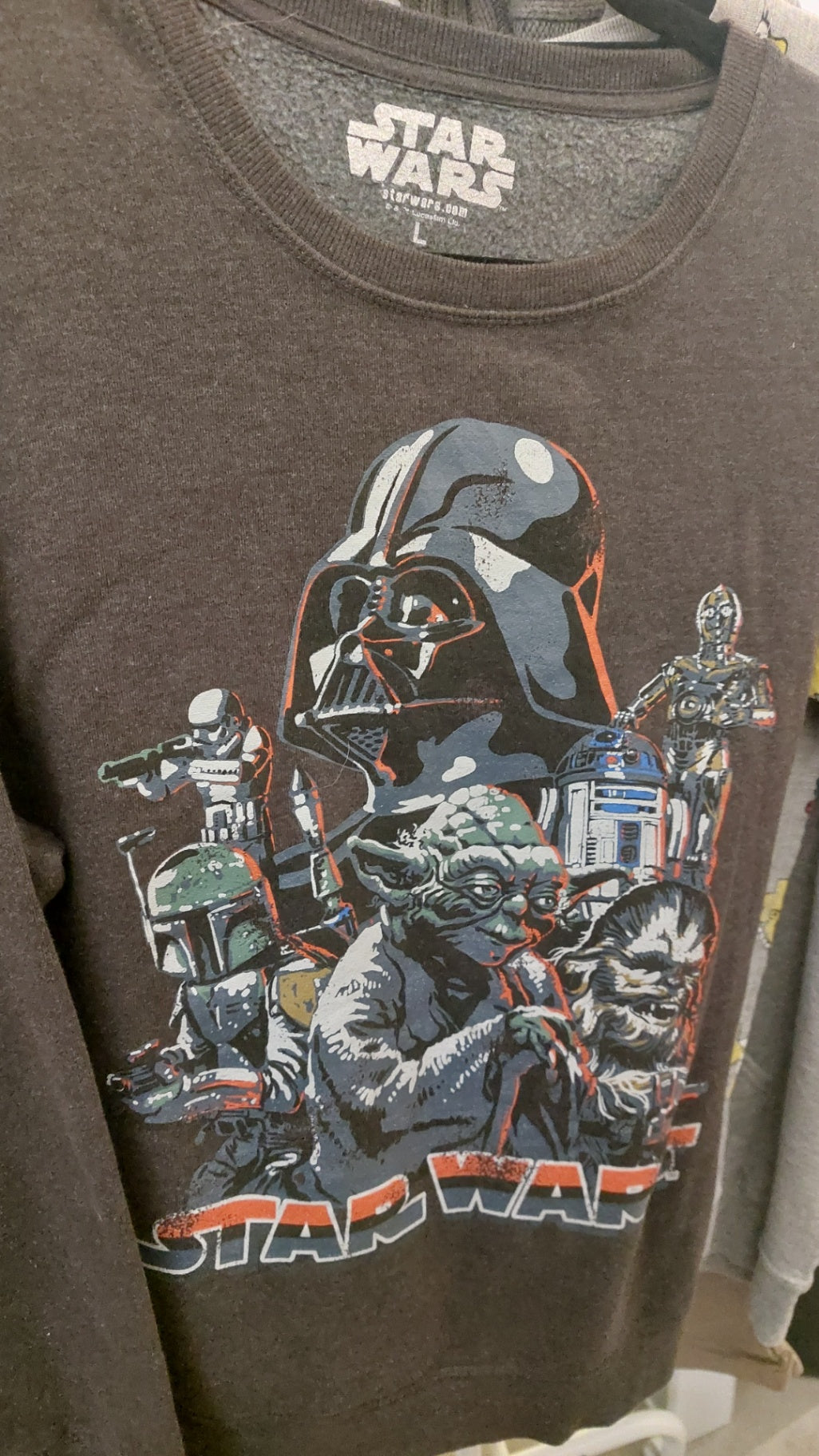 Star Wars Pullover Dunkelgrau Größe: L