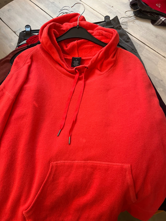 Reebok Hoodie B-Ware, Pilling Rot Größe: L
