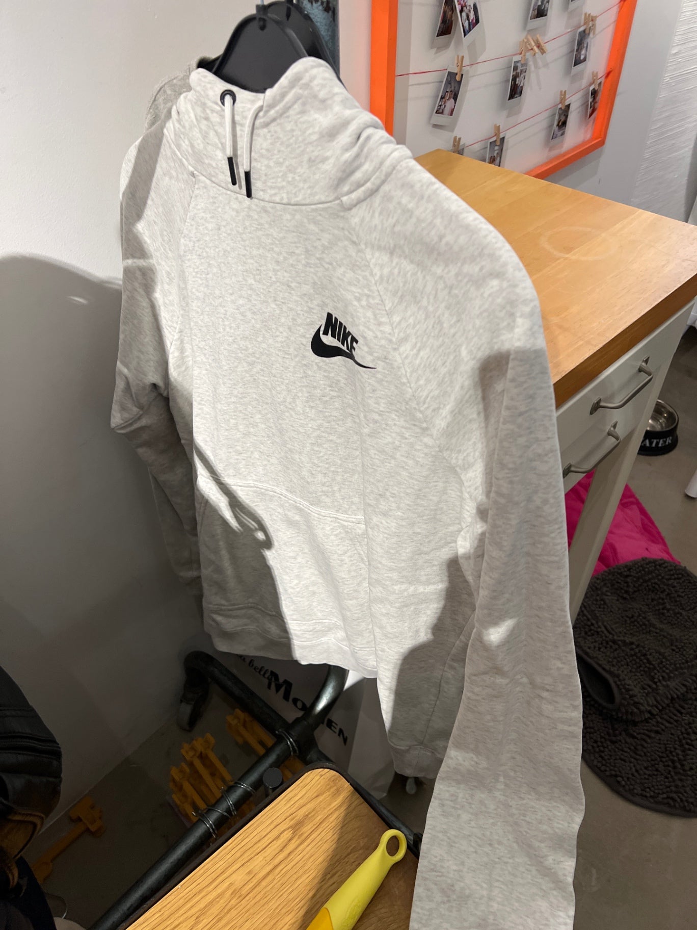Nike Sweatshirt Grau Größe: M