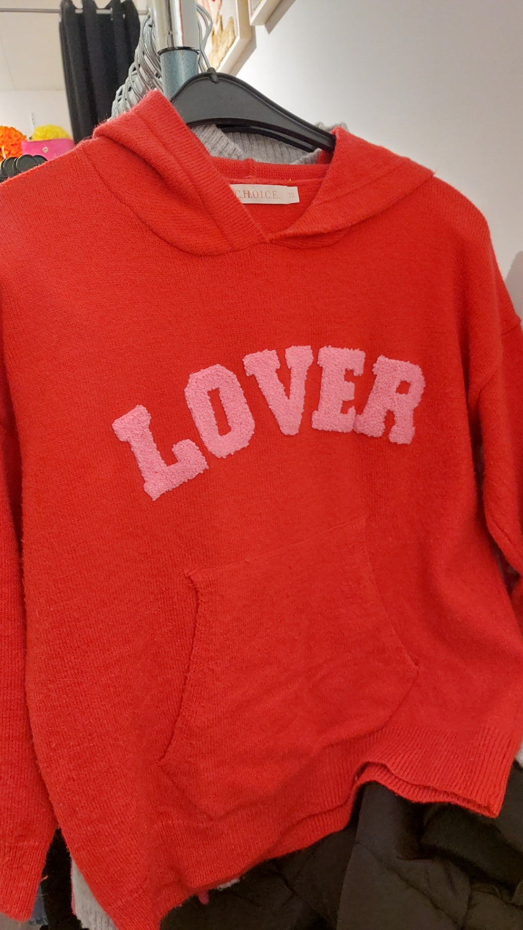 C.H.O.I.C.E. Pullover Rot Größe: M