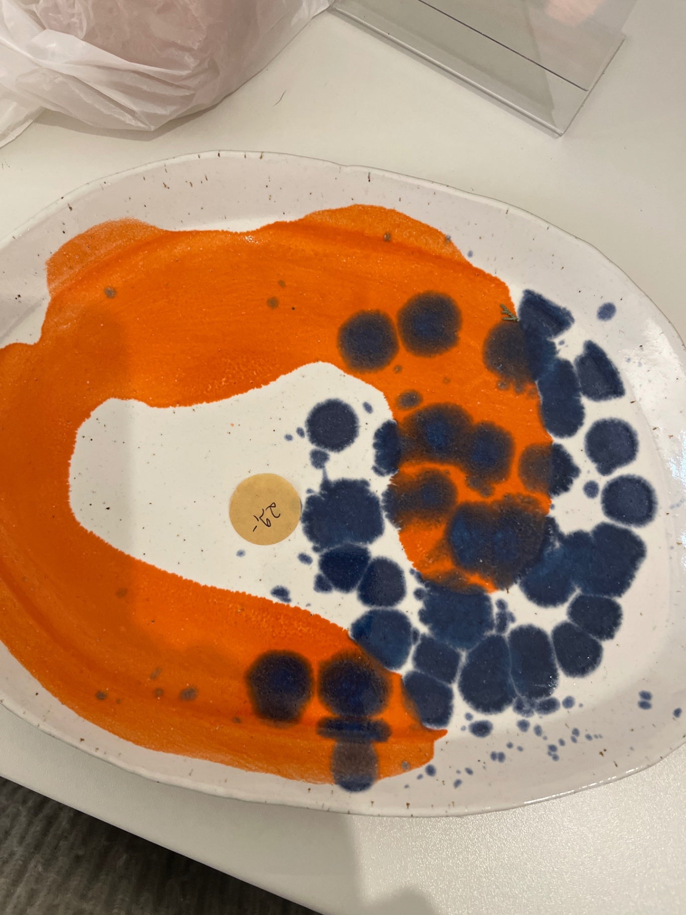 KT Töpferzeug Unbekannt Orange und Blau Größe: