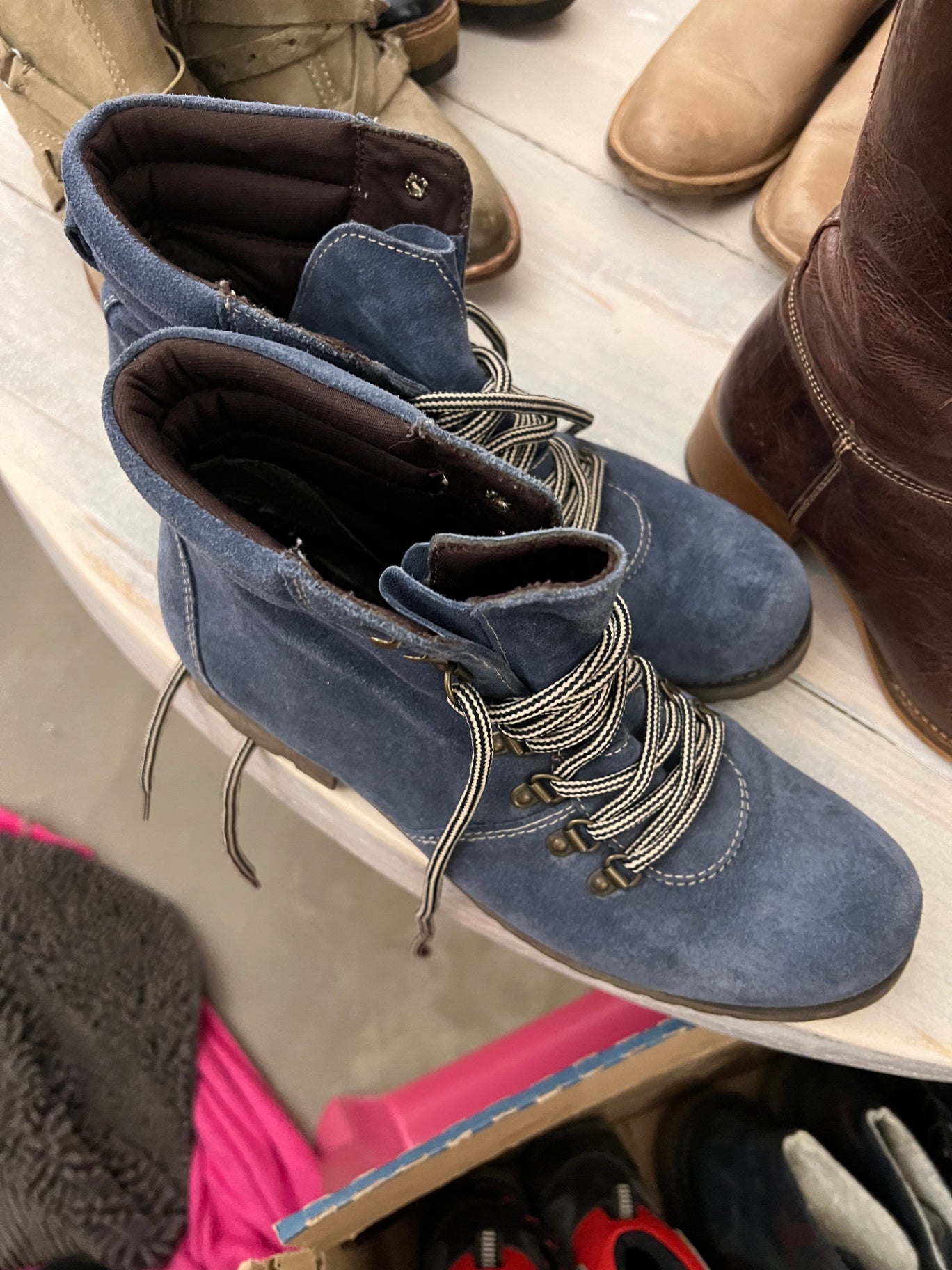 Stiefeletten Blau Größe: 41