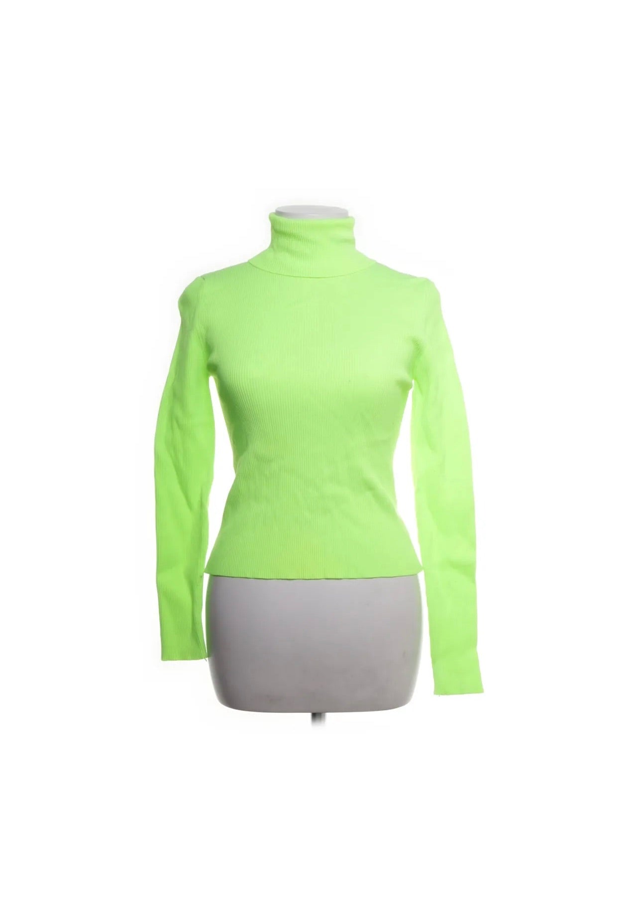 Zara Rollkragenpullover Neongrün Größe: M