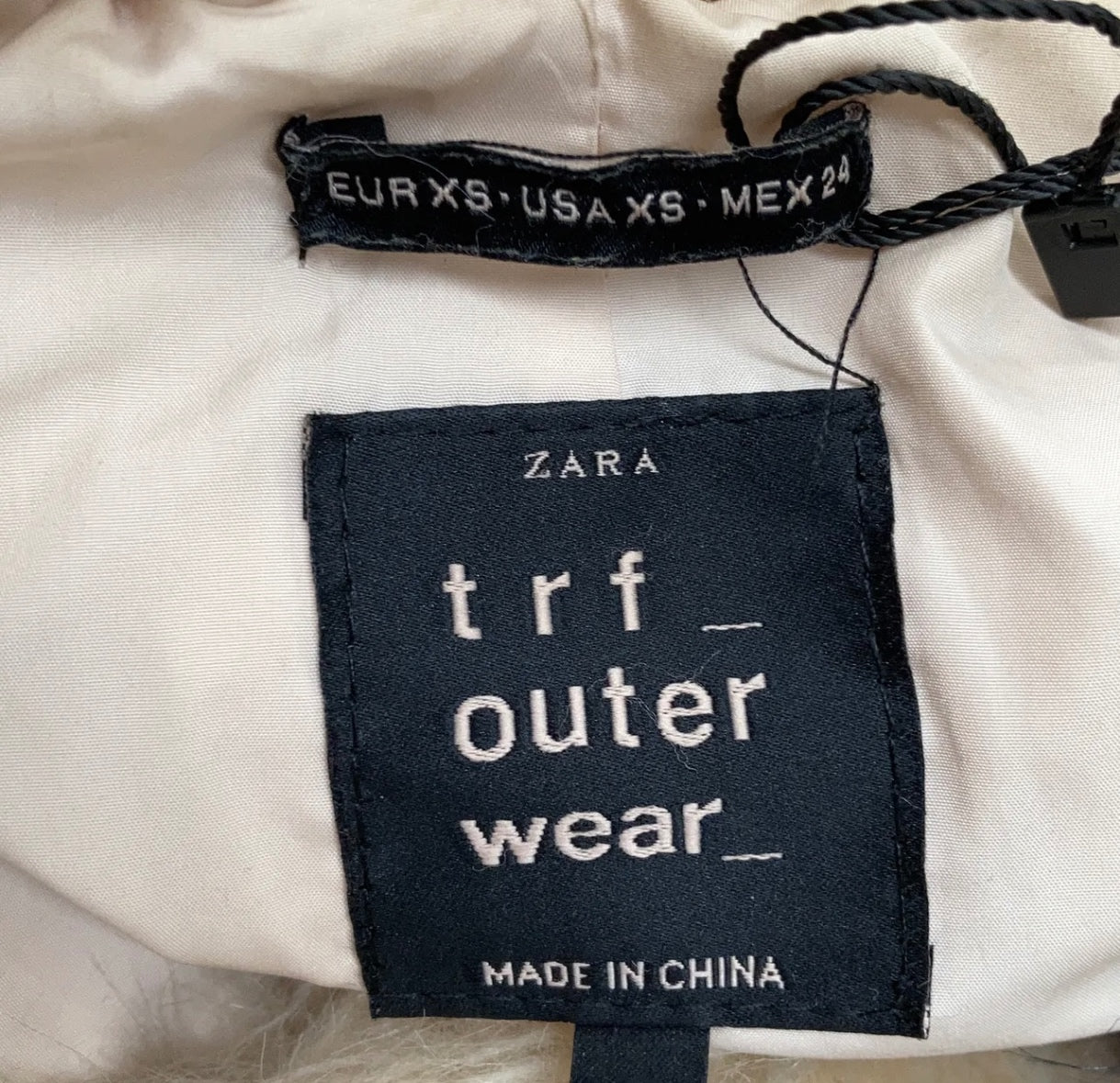 Zara Jacke Beige Größe: XS
