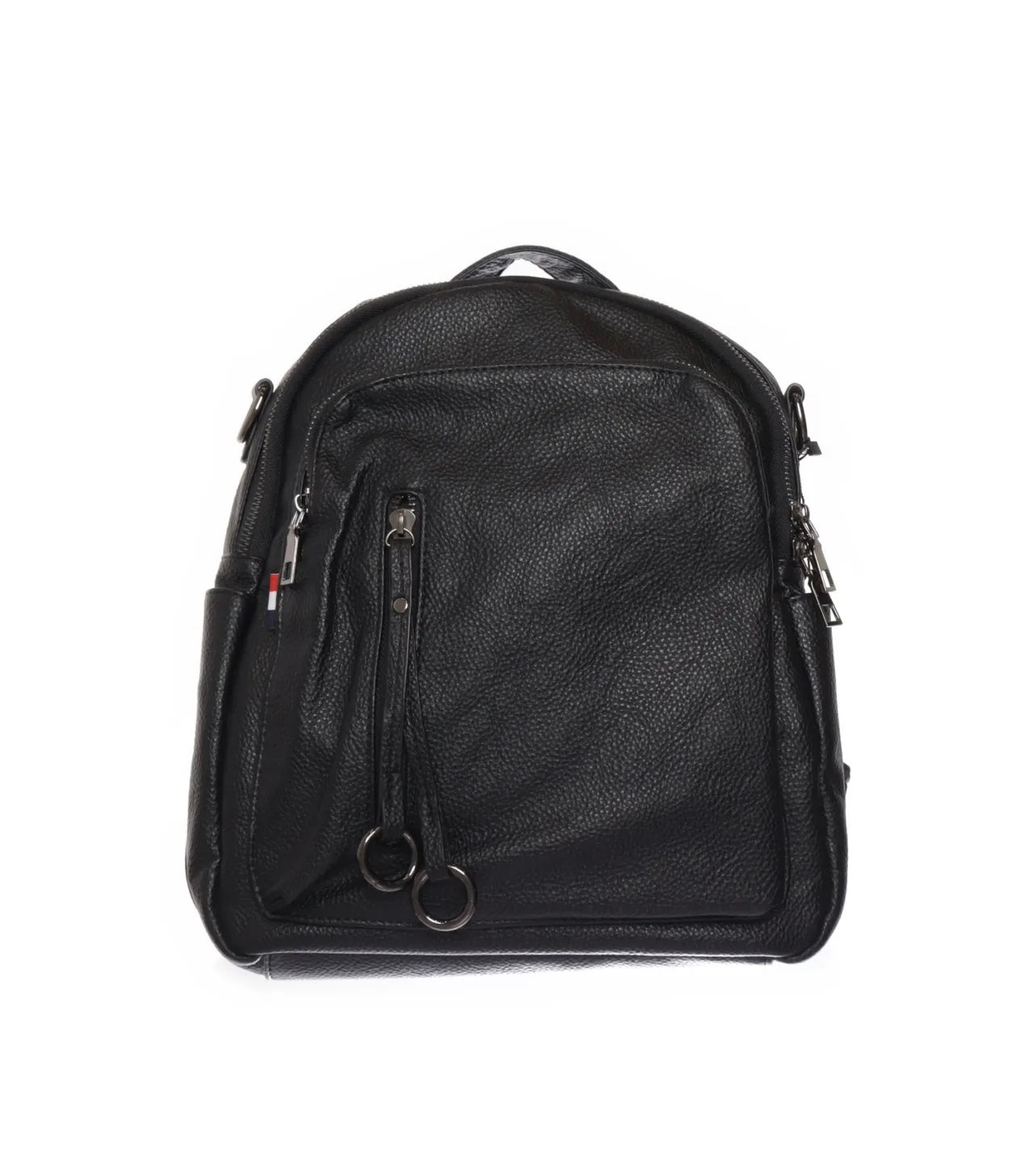 Leder Rucksack Schwarz 