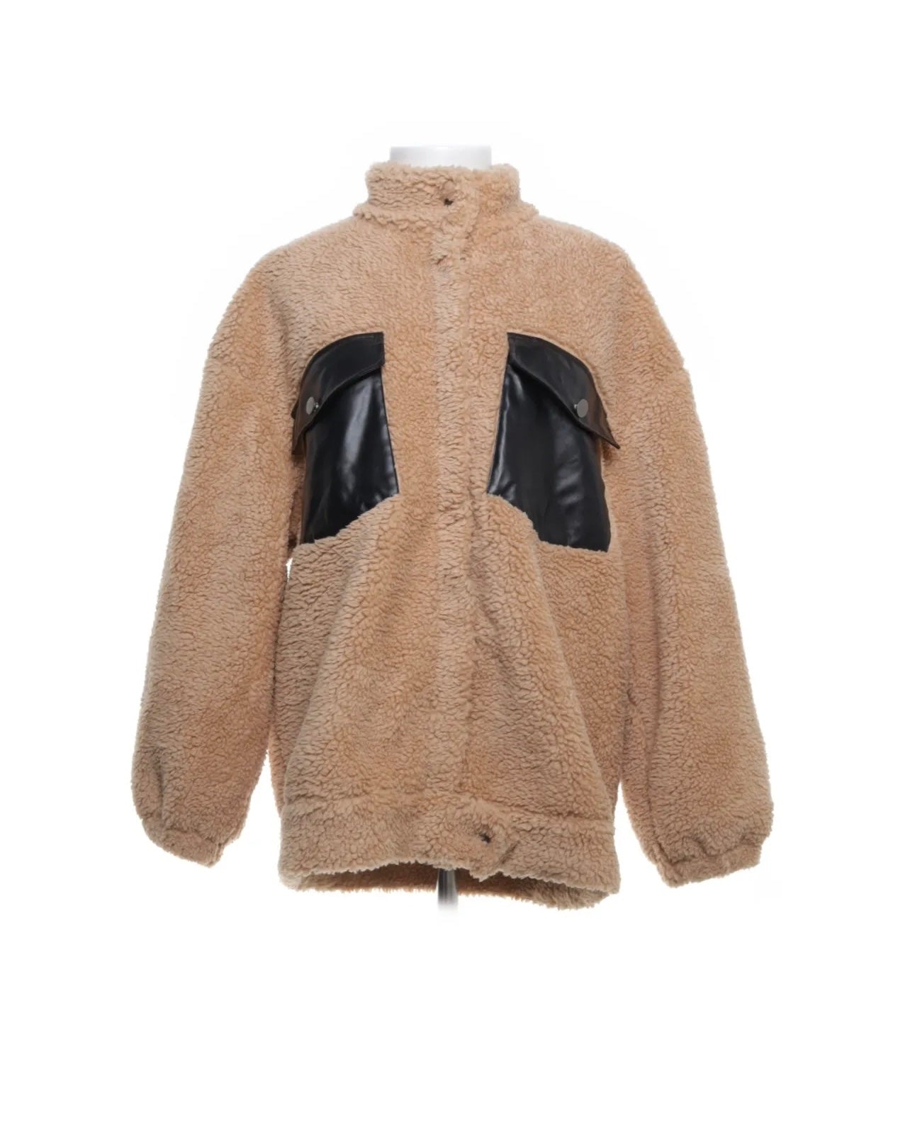 Felljacke Beige Größe: M