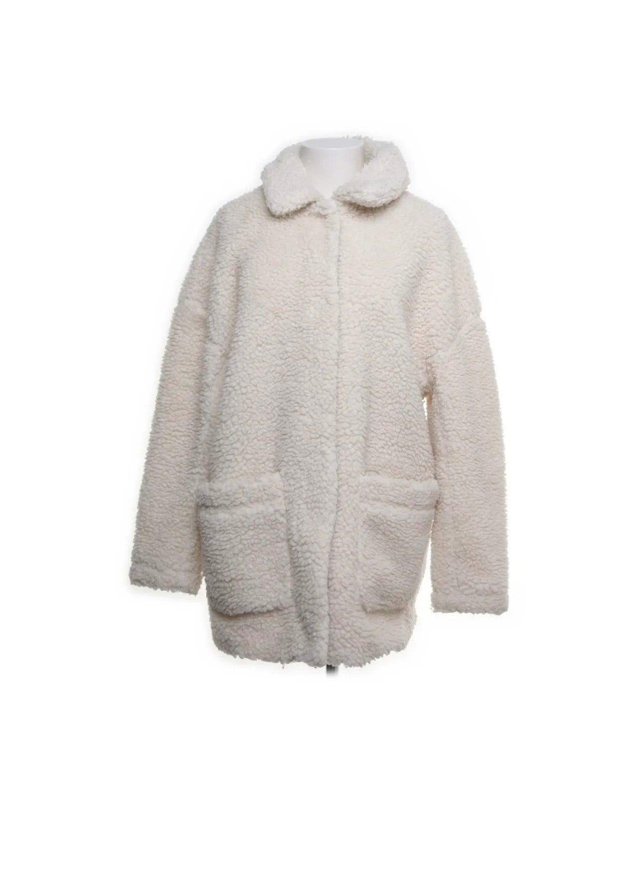 H&M Mantel Weiß Größe: 40