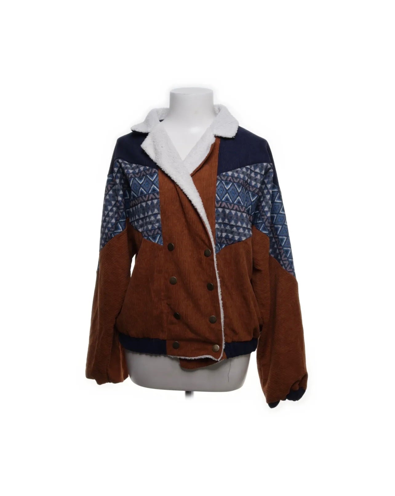 Jacke Braun und Blau Größe: M