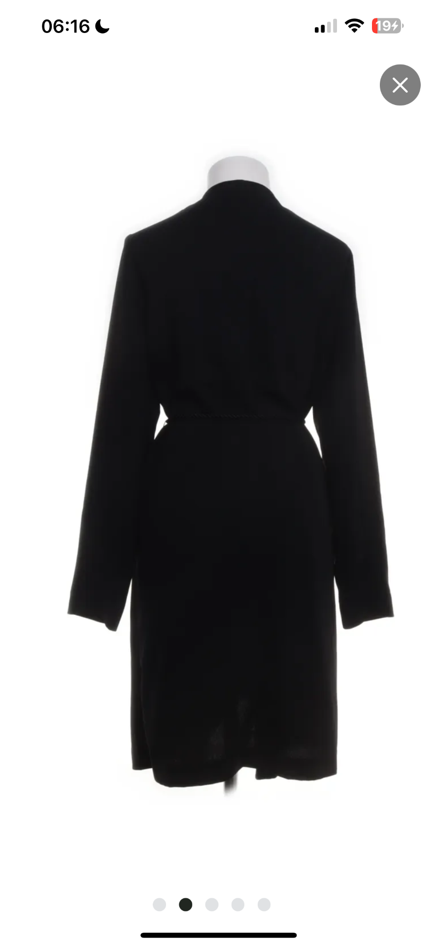 Monki lange Strickjacke Schwarz Größe: L