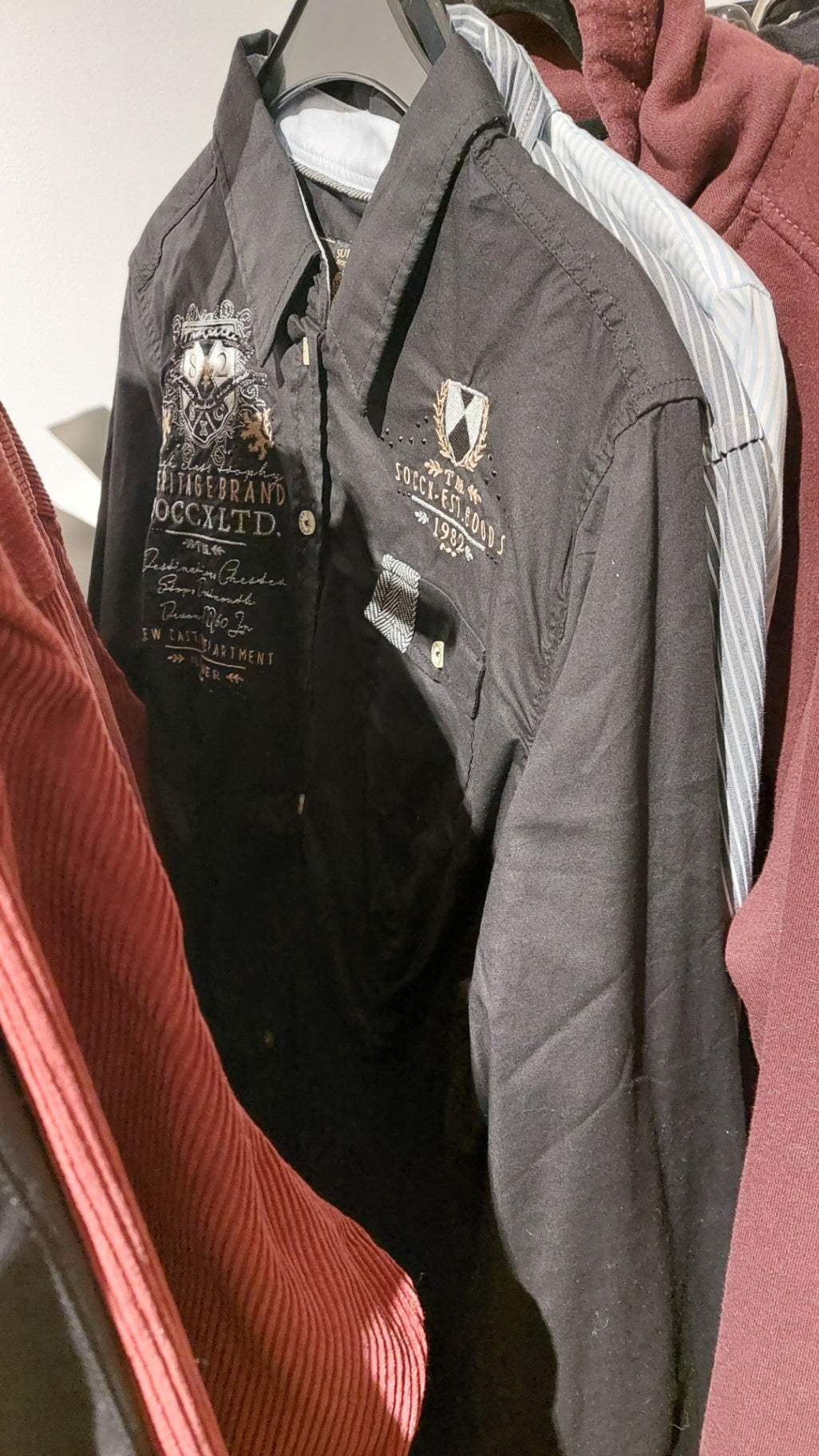Soccx Ltd. Hemd Schwarz Größe: 44
