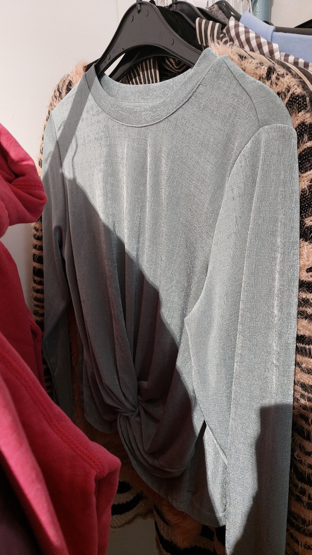 Monki Bluse Grün Größe: M