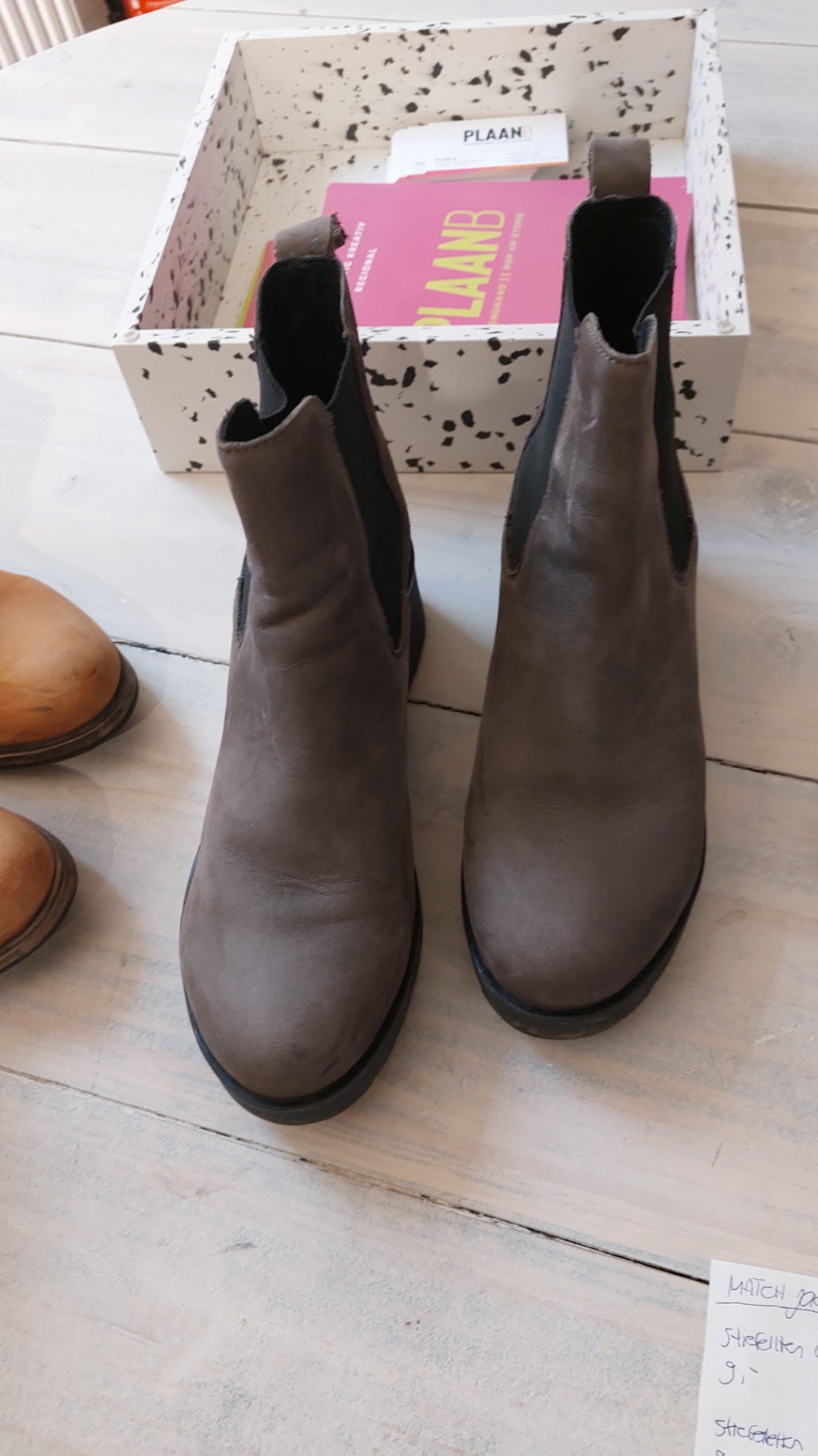 Poelman Stiefeletten Grau Größe: 39