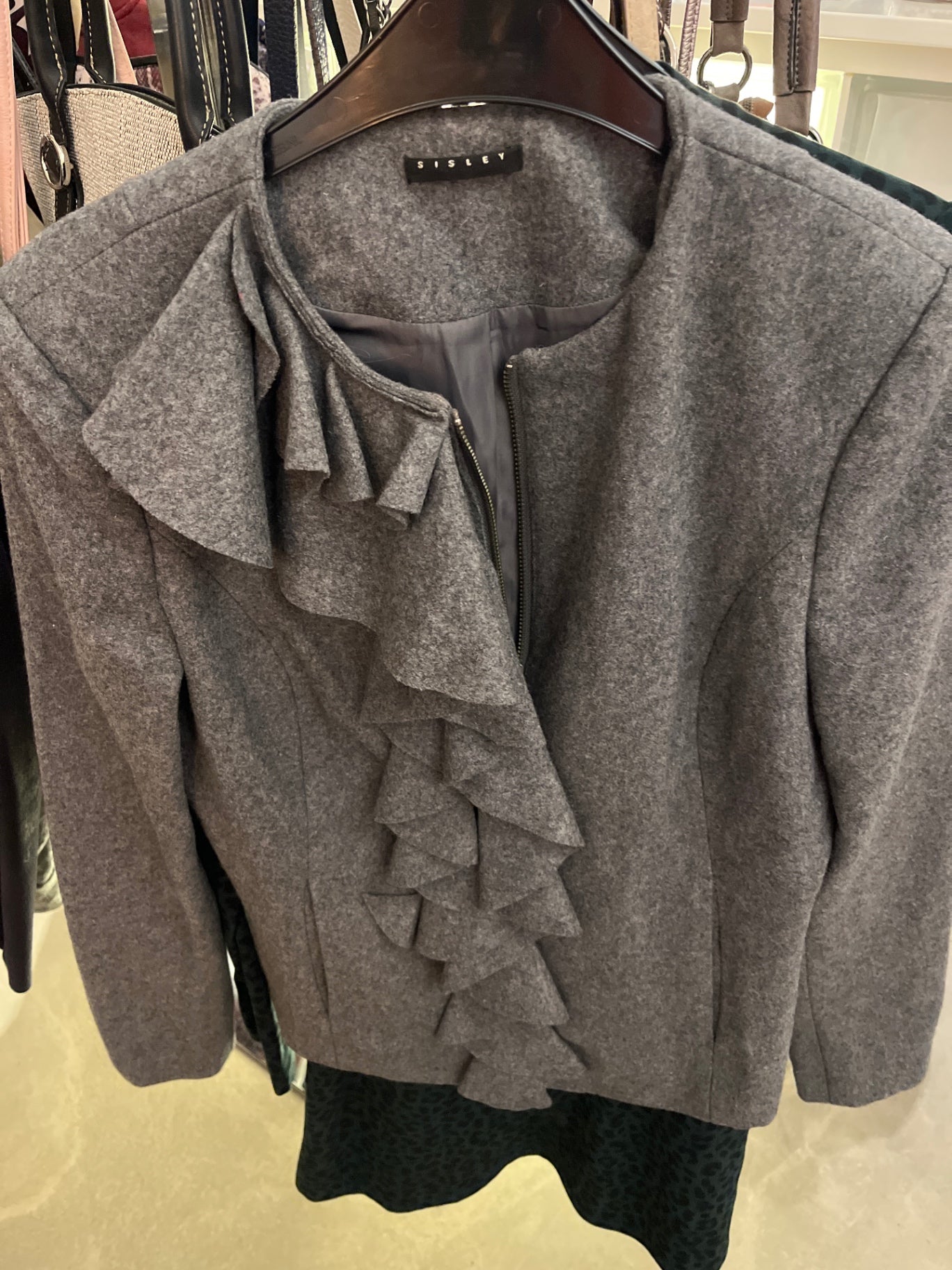 Sisley Jacke Grau Größe: XS