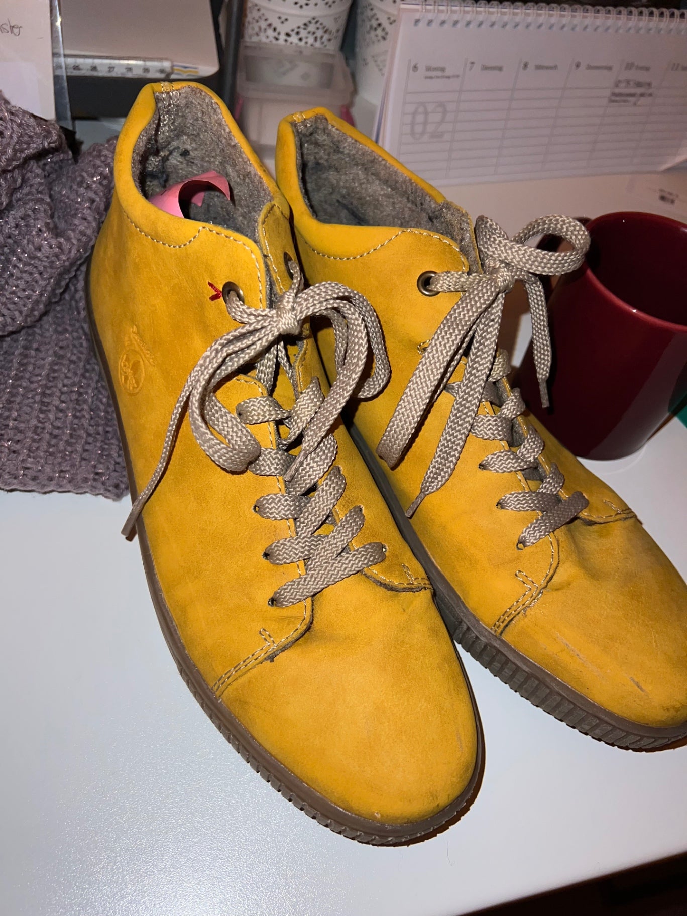 Rieker ARA Sneaker Gelb Größe: 43