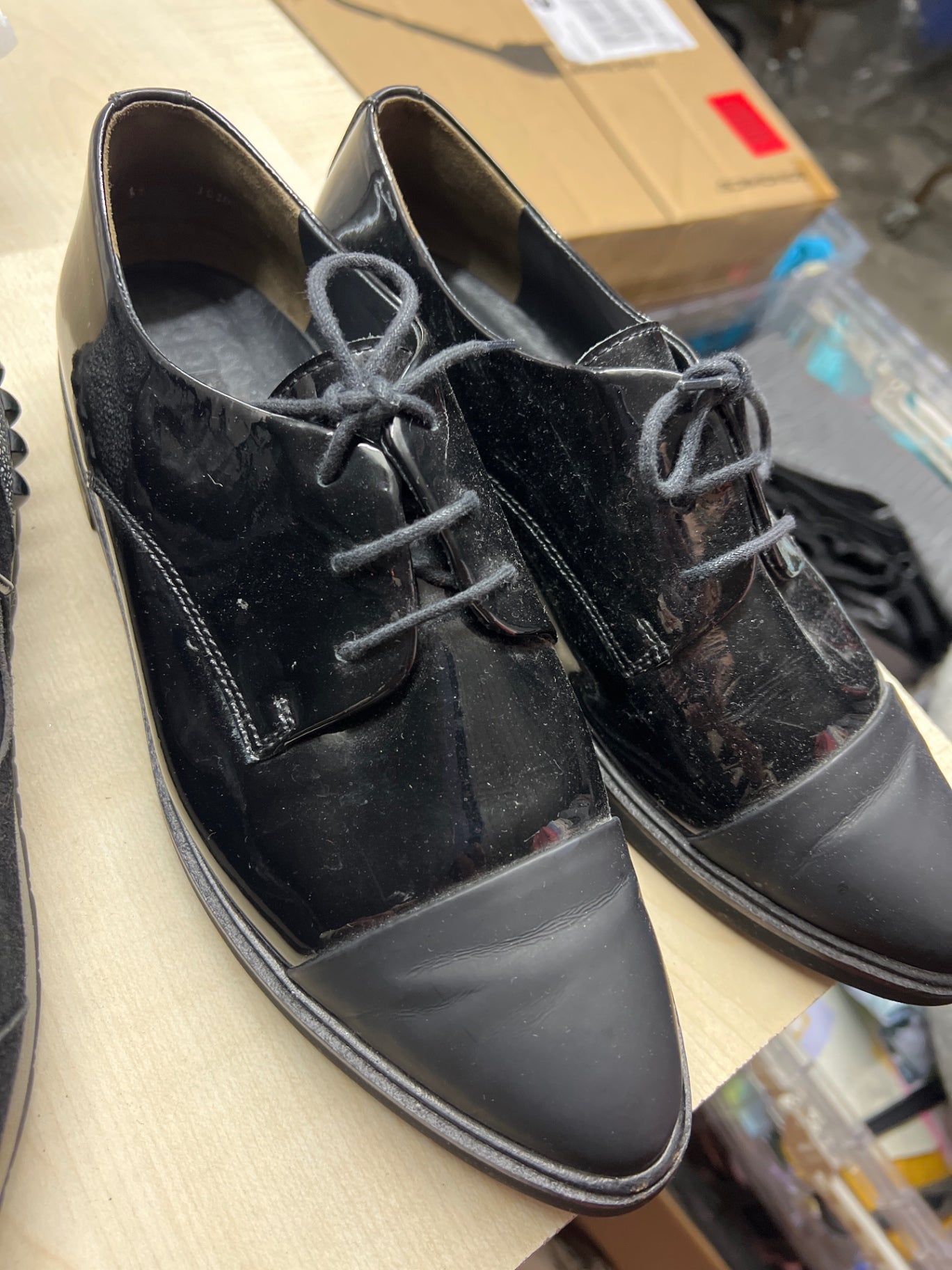 Paul Green Oxford-Schuhe Schwarz Größe: 38
