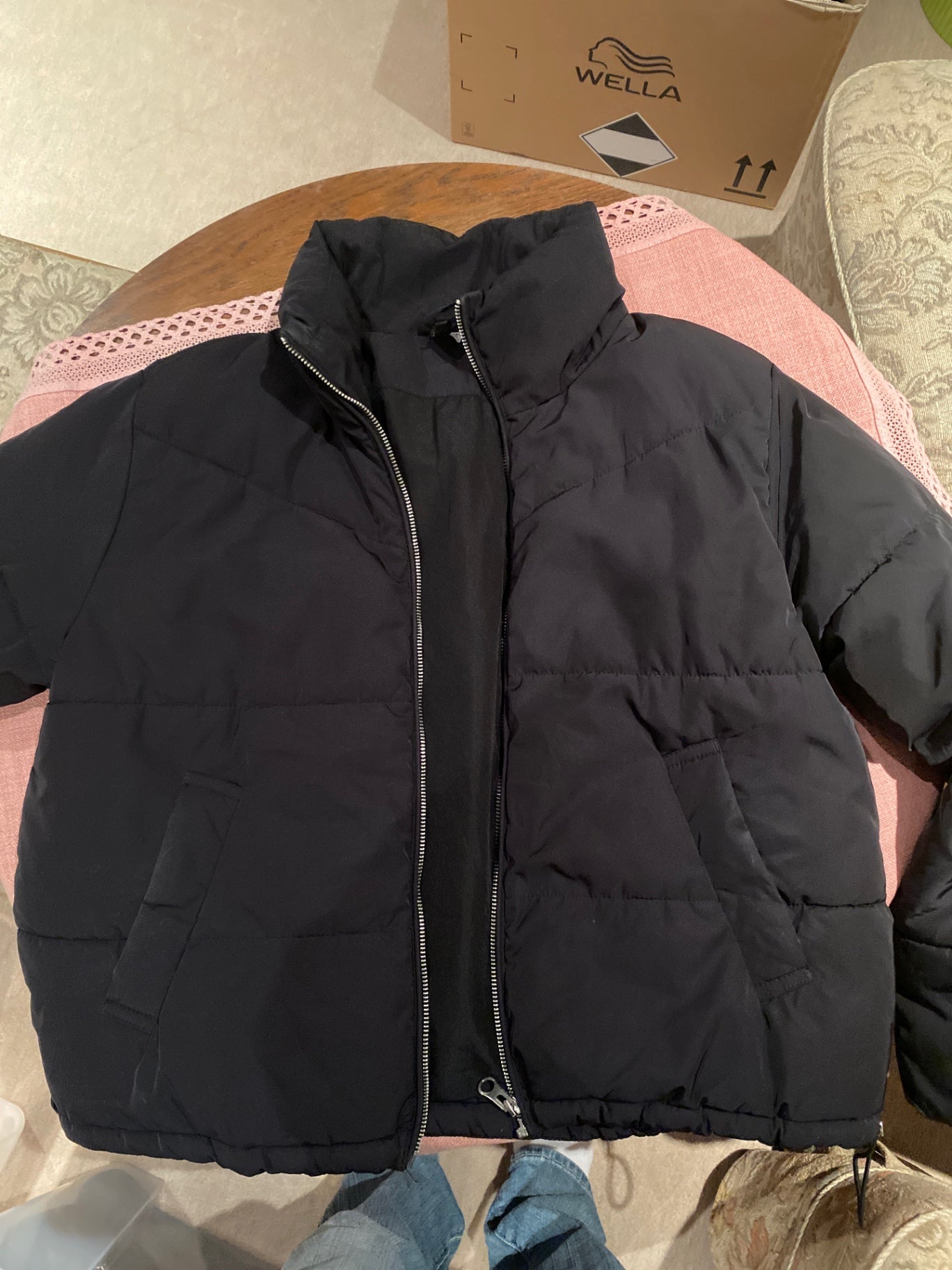 Schwarze Steppjacke H&M