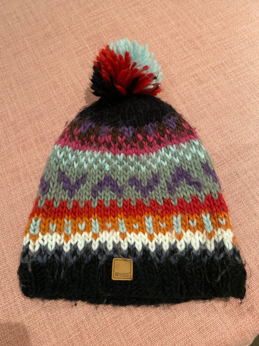 Bunte Bommelmütze