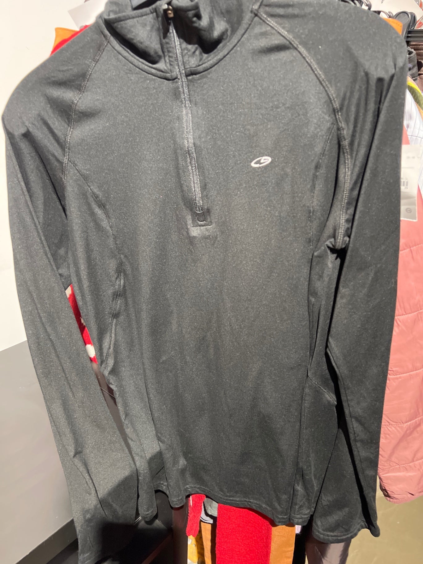 Champion Langarmshirt Schwarz Größe: M