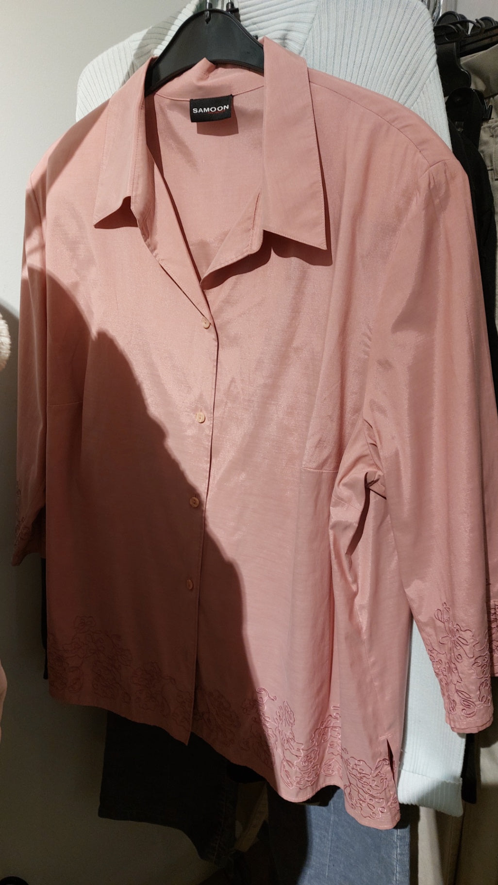 Samoon Bluse Rosa Größe: L-XL