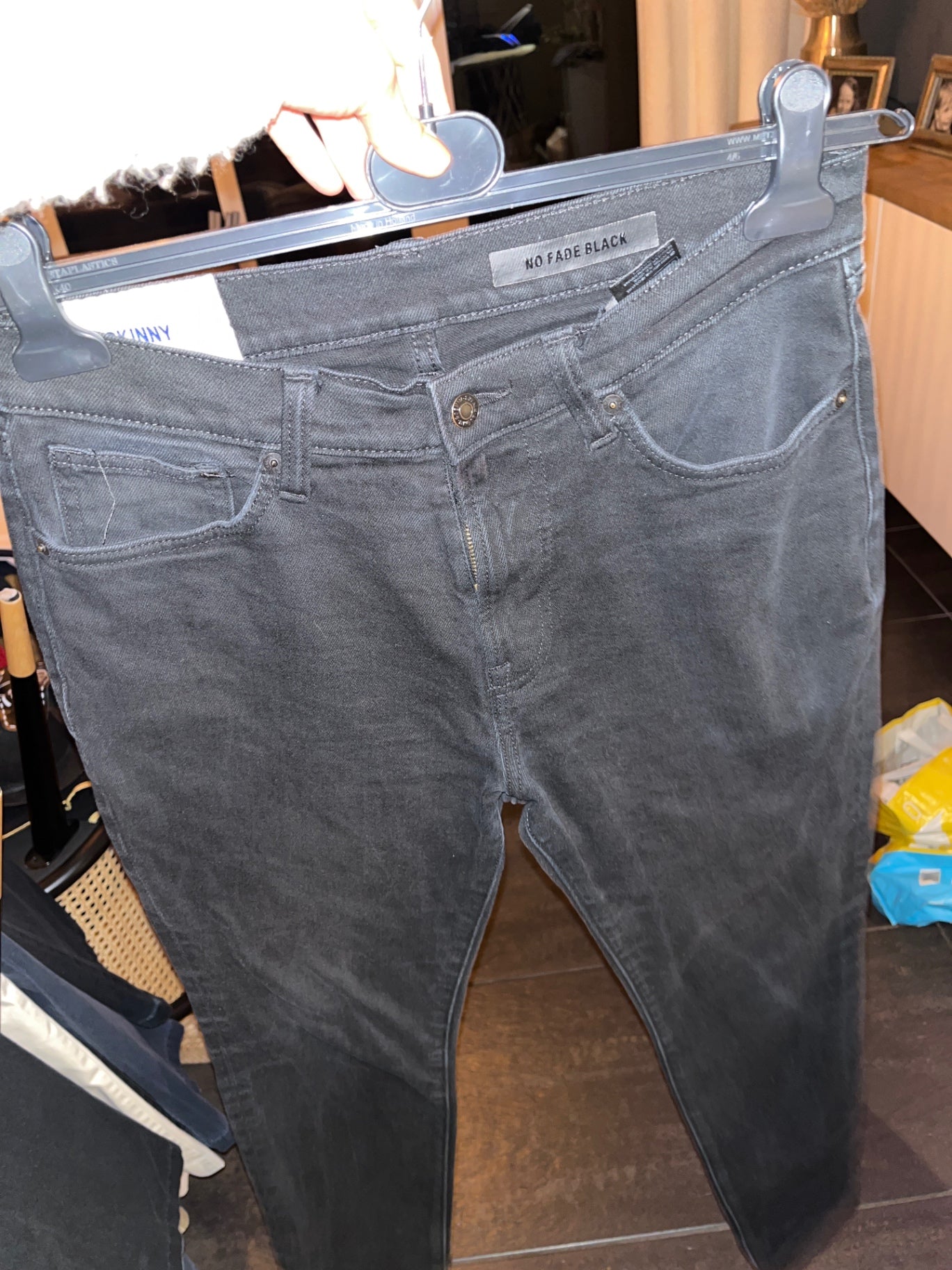HM Skinny Jeans Schwarz Größe: 32/32