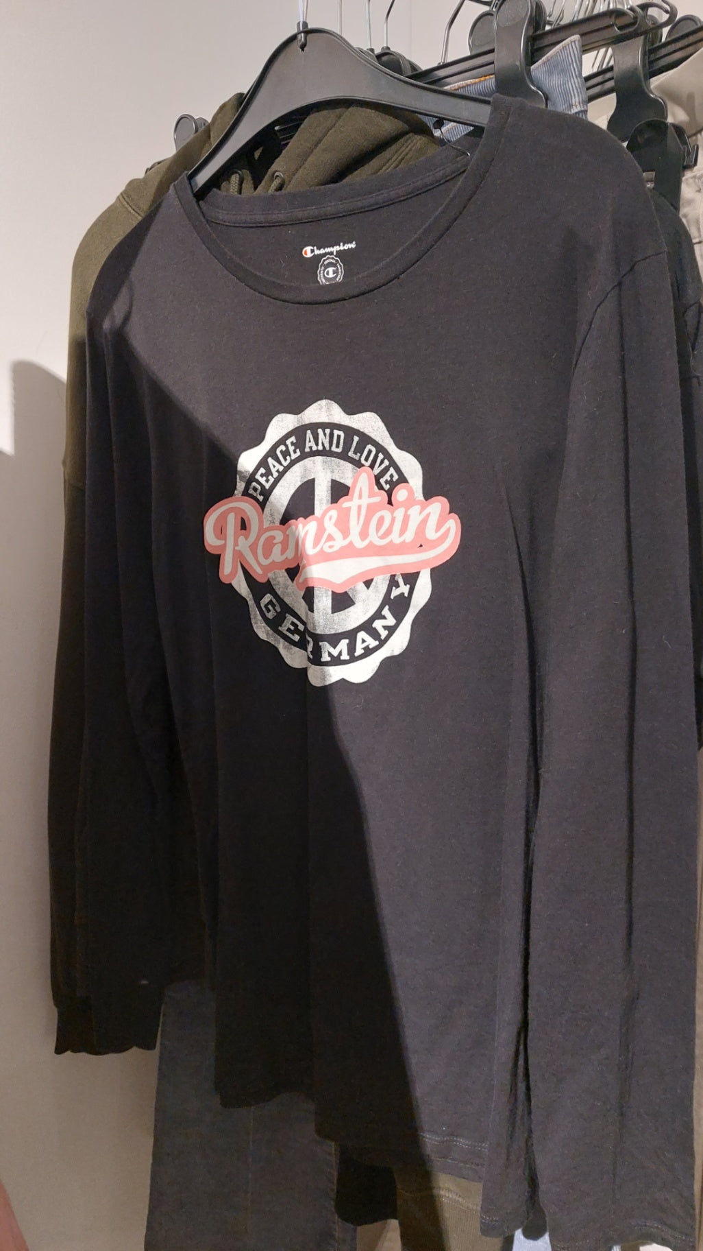 Champion Langarmshirt Schwarz Größe: L