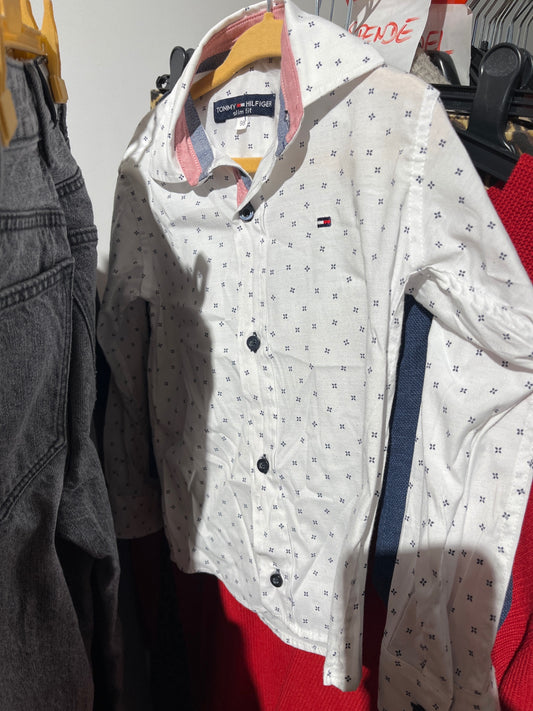 Tommy Hilfiger Hemd Weiß blau Größe: 98