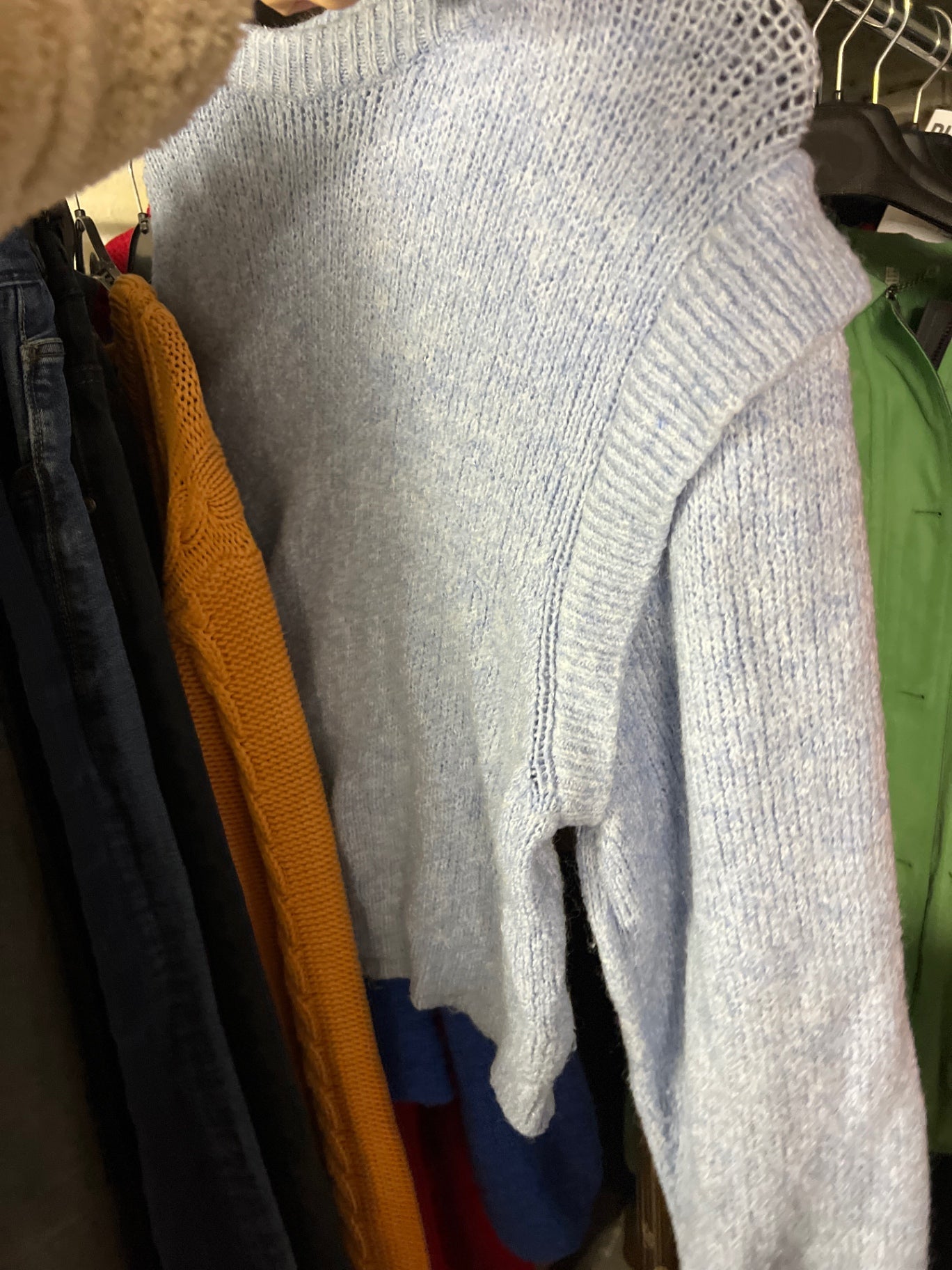 Bershka Pullover Hellblau Größe: S