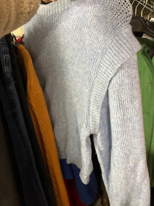 Bershka Pullover Hellblau Größe: S
