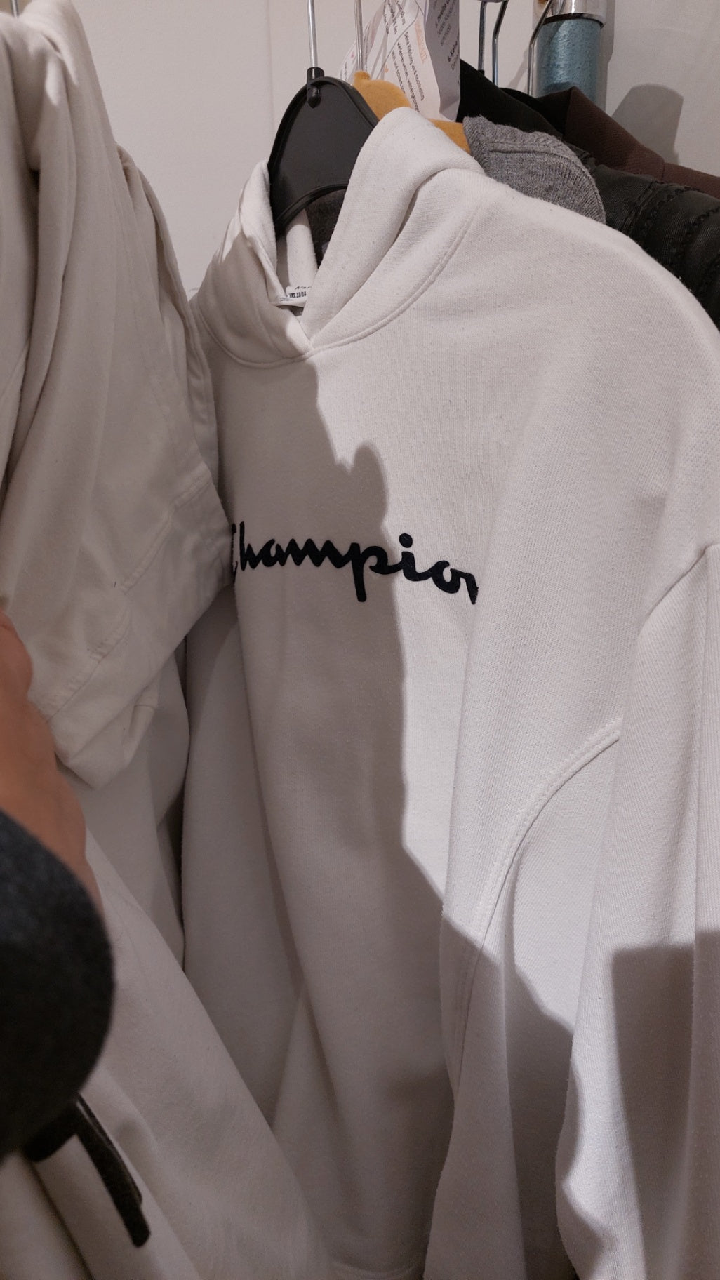 Champion Hoodie Weiß Größe: XXS