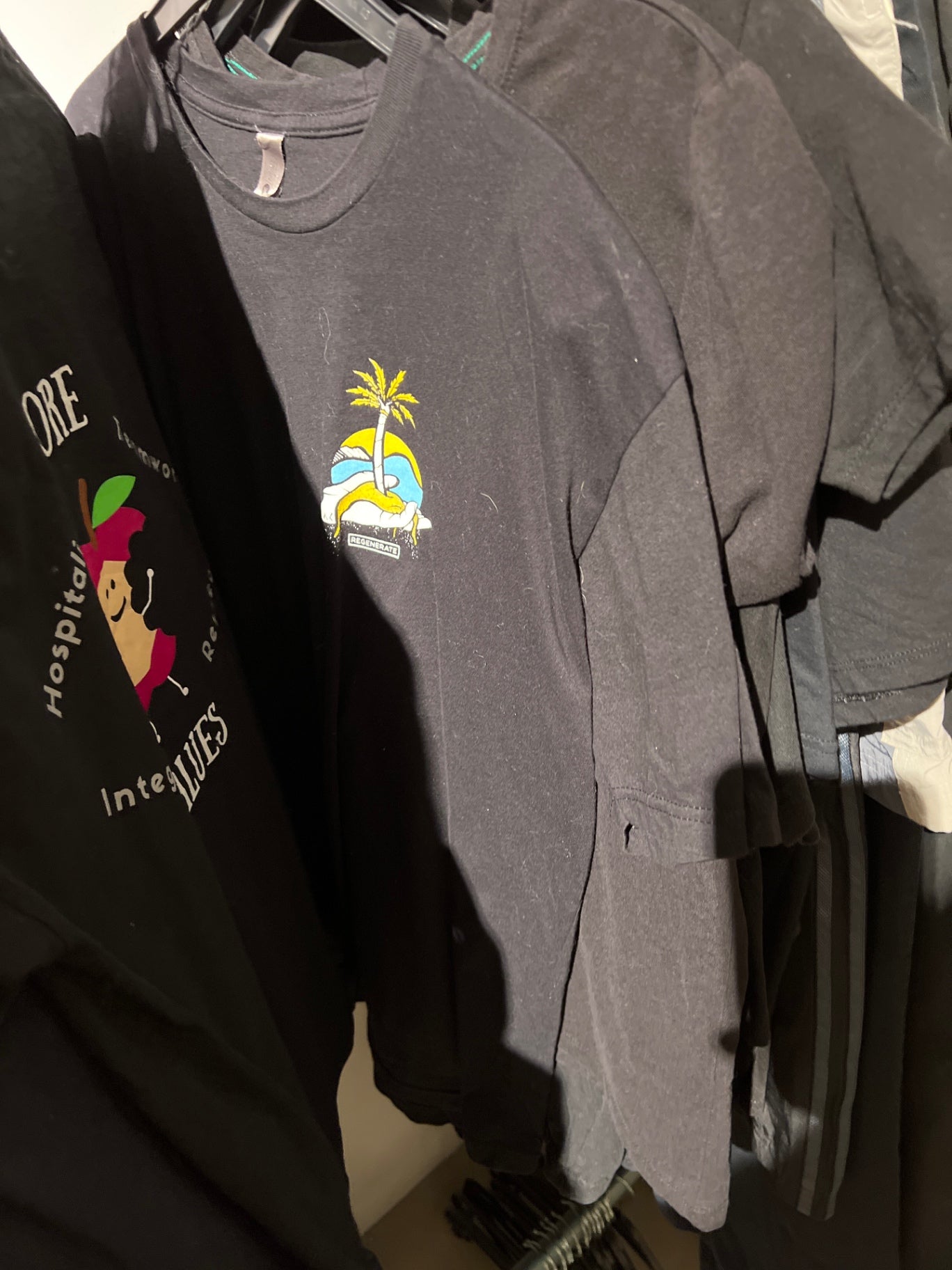 T-Shirt Amerika Schwarz Größe: M