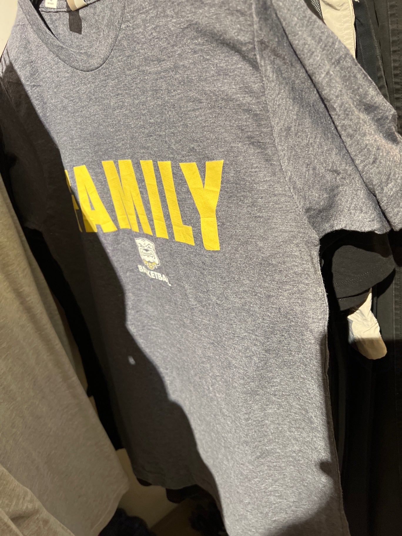 Basketball Family T-Shirt Grau Größe: S