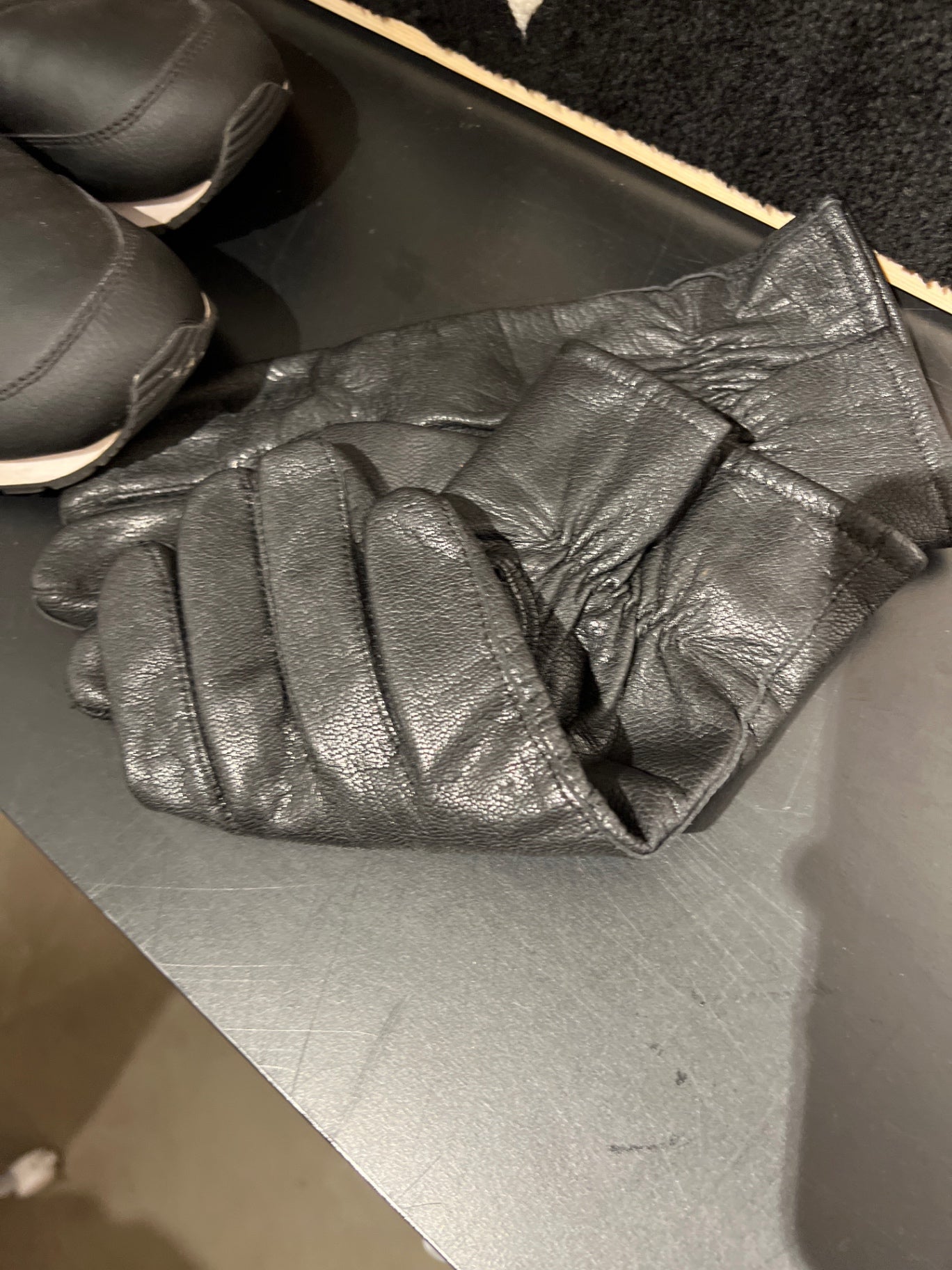 Leder Handschuhe Schwarz