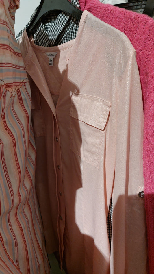 Calvin Klein Bluse Rosa Größe: M