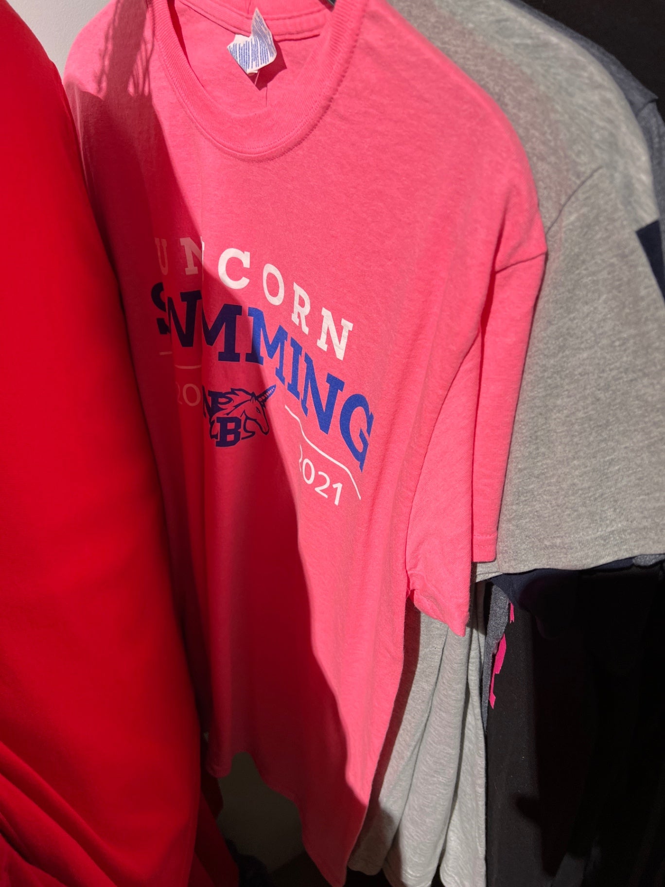 Gildan T-Shirt Amerika Rosa Größe: M