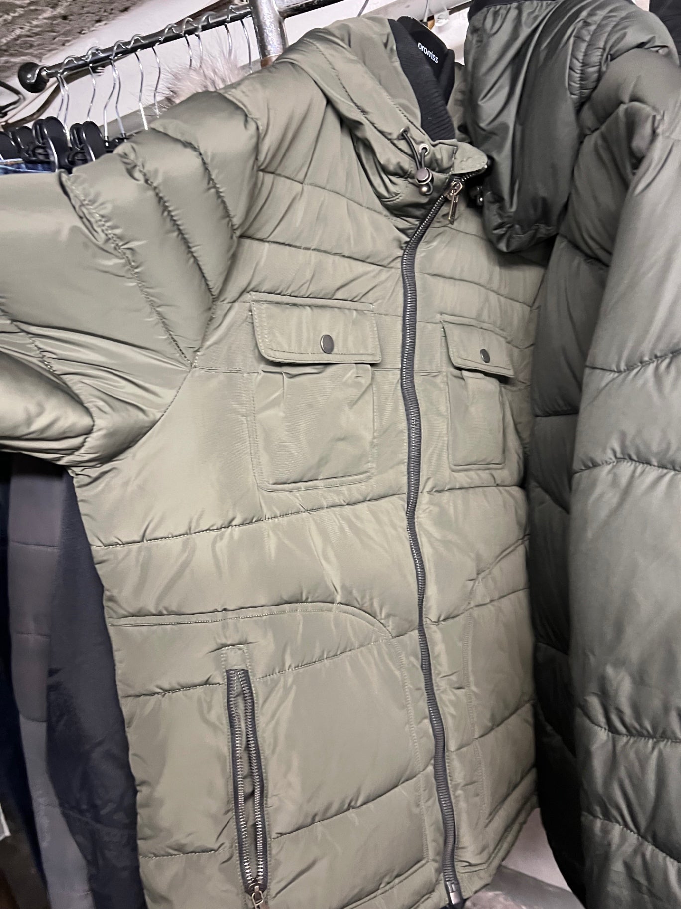 WE Steppjacke Olivgrün Größe: L