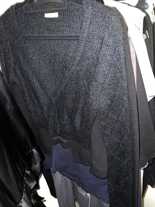 Pimkie Strickjacke Schwarz Größe: S/M