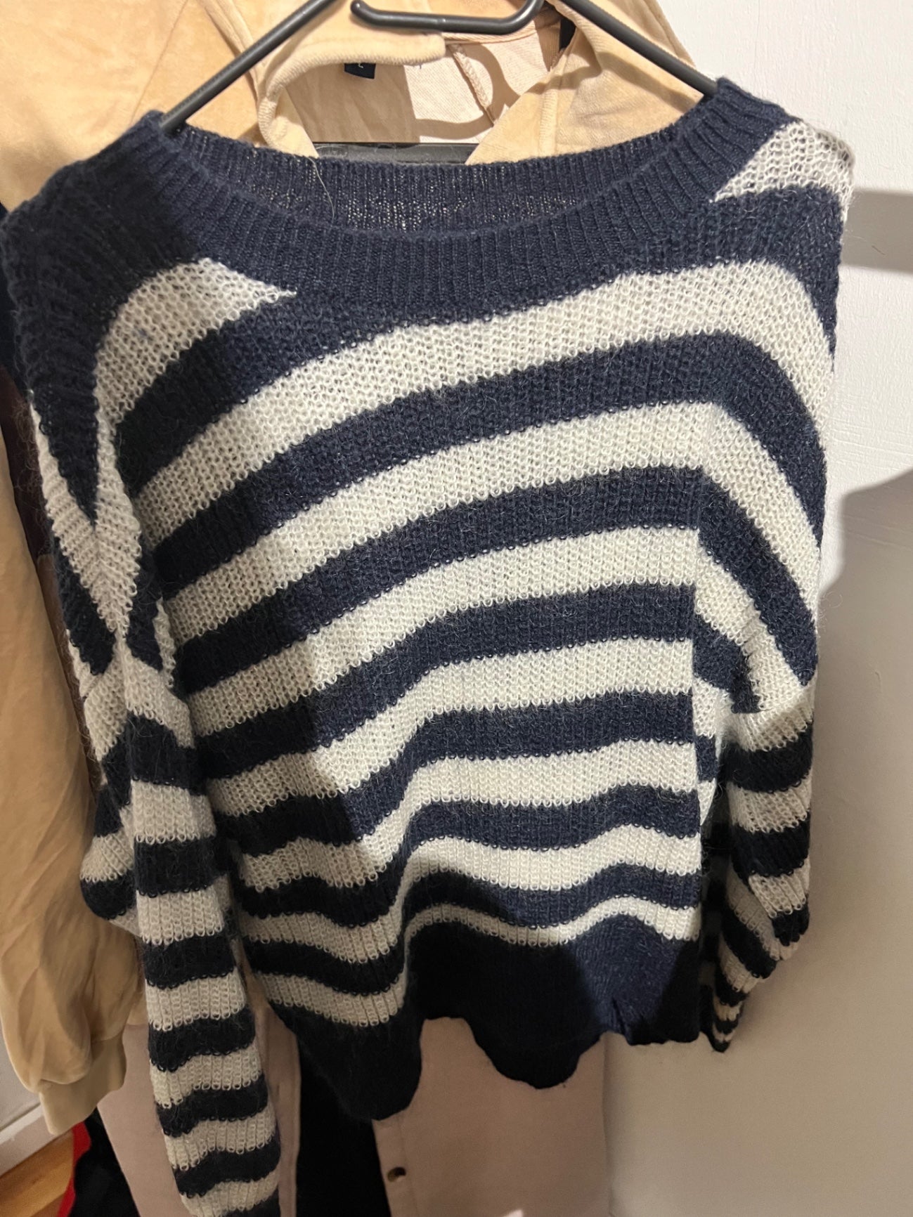 Strick Pullover Marineblau Größe: M