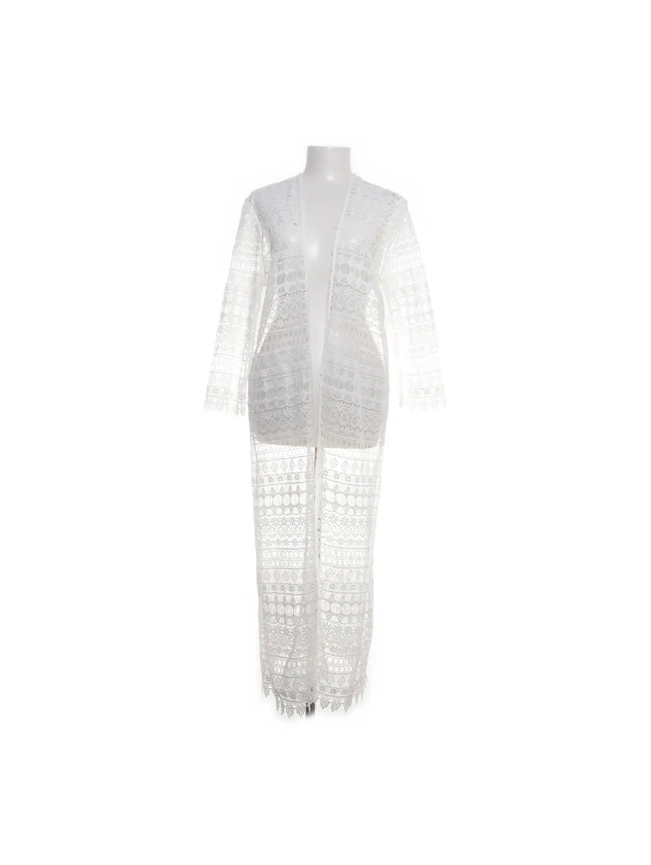 H&M Coachella Kimono Weiß Größe: M