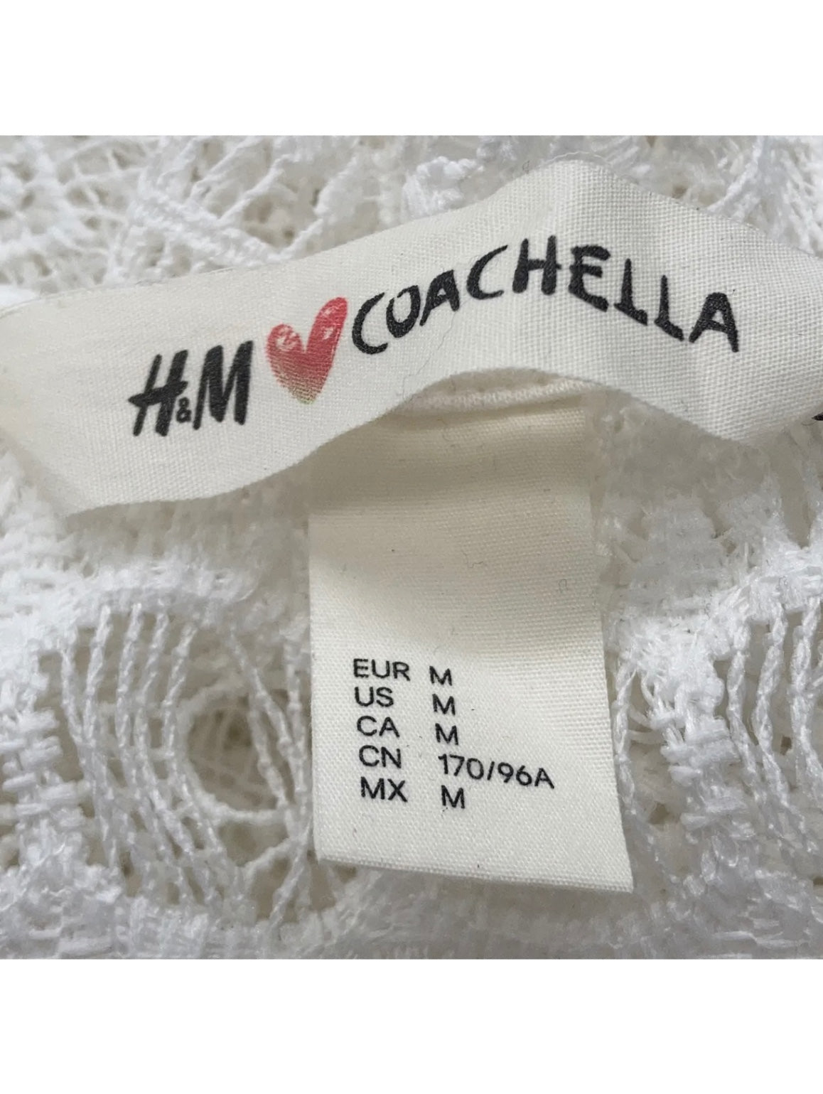 H&M Coachella Kimono Weiß Größe: M