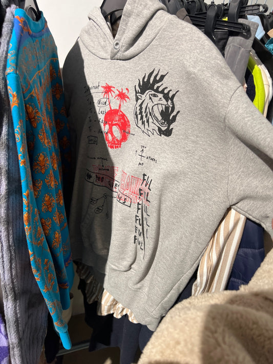 Diesel Kapuzenpullover Grau Größe: XS