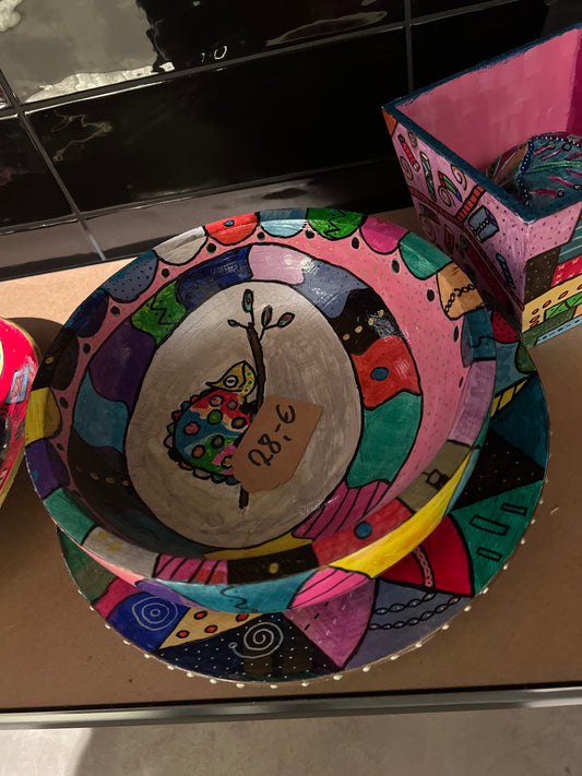 UPCYCLING Holzdeko Schüssel Gecko