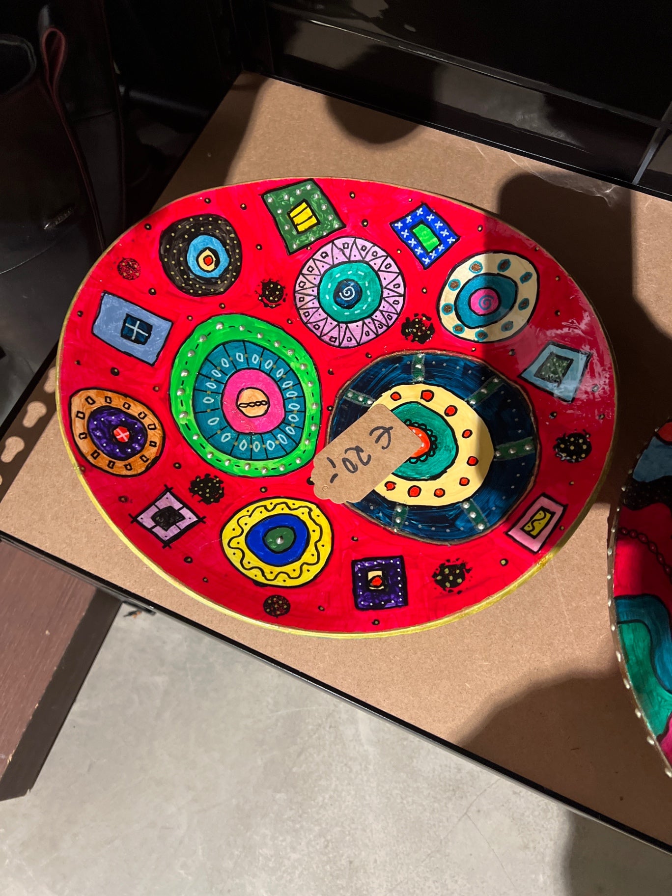 UPCYCLING Holzdeko Schale bunt